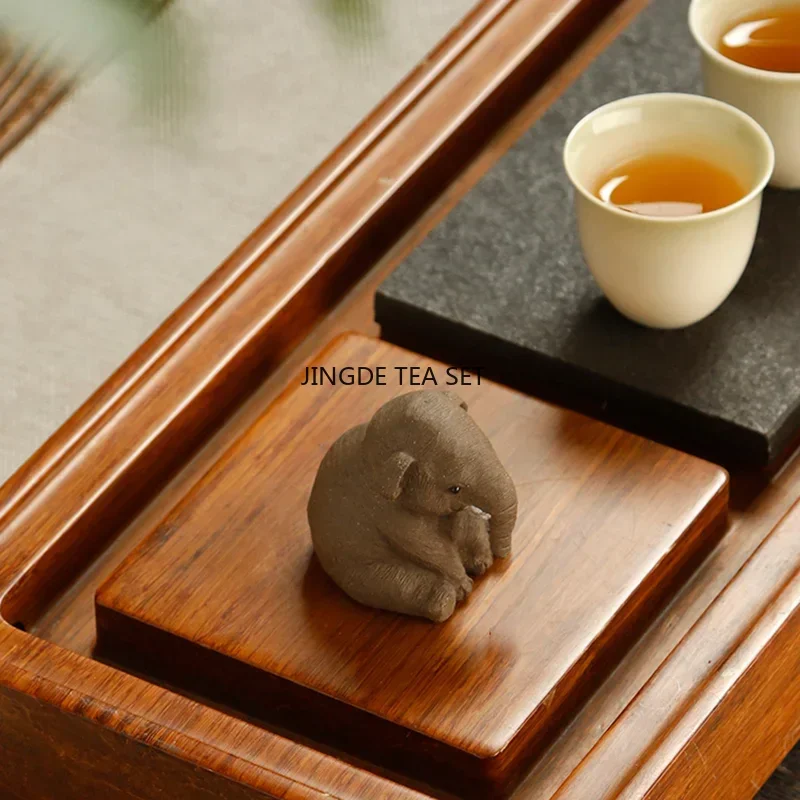 Purple clay tea ceremony, pet mud, color changing small person tea, pet accessories, Chinese Kung Fu tea set