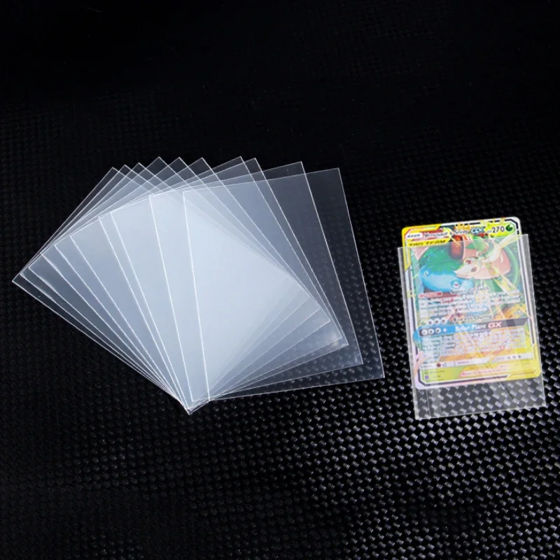 Sleeves Protector 50-100Pcs Pokemon Card Game Transparent