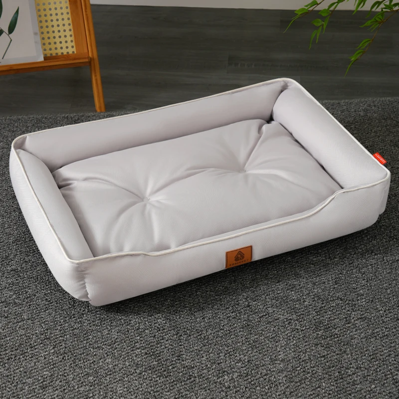 thumbnail image 1 of Cama impermeable para perros 600D Oxford, camas para perros para todas las estaciones, relleno de algodón PP grueso, estera para mascotas resistente a mordeduras, accesorios para perros, 1 of 4
