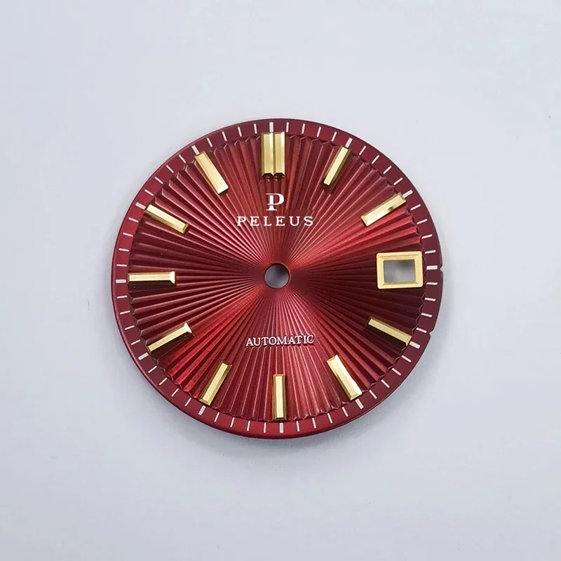 Mechanical watch peleus bamboo 28.5MM dial for NH35/34 MOD