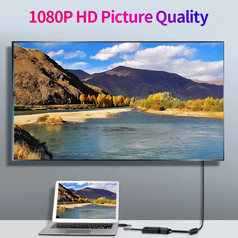 DisplayPort DP-VGA 어댑터 케이블 노트북 프로젝터 용 디스플레이 포트 DTV TV HDVD DP 남성-VGA 여성 변환기 어댑터 케이블