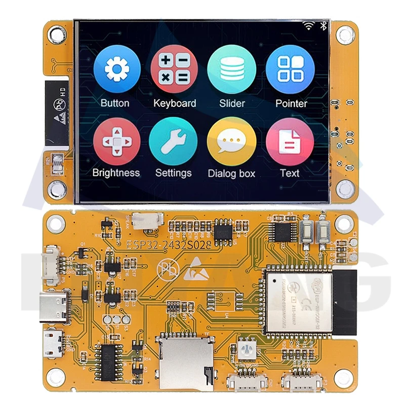 ESP32 아두이노 LVGL WIFI&블루투스 개발 보드 2.8인치 240*320 스마트 디스플레이 화면 2.8인치 LCD TFT 모듈 터치 기능 포함