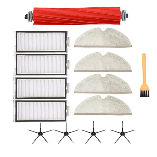 Filtro Hepa Escova Lateral Principal Escova Mop Panos para Xiaomi Roborock q7 Max Mais t8 Robô Aspirador de pó Peças Reposição Alta Qualidade