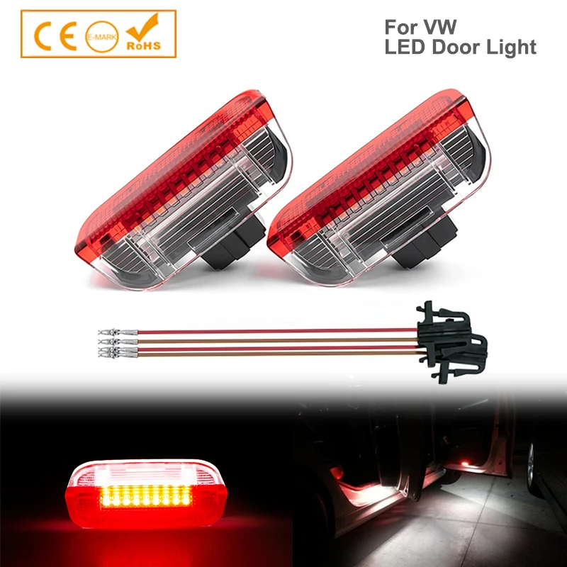Car AccsesoriesLED Front Rear Door Warning Light Interior Lamps KIT For ...