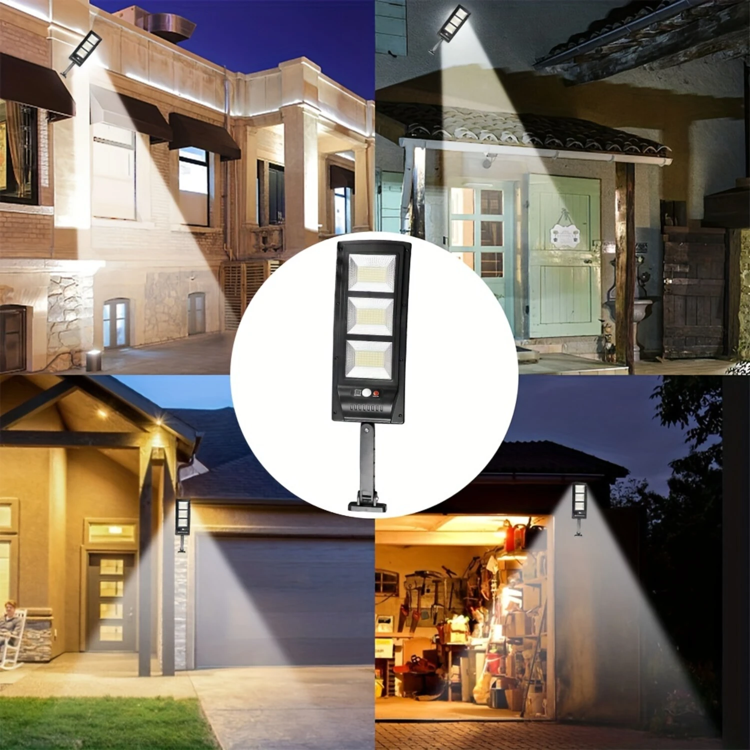 180SMD Solar Street FloodLight LED Outdoor Area Dusk To Dawn Wall Lamp
