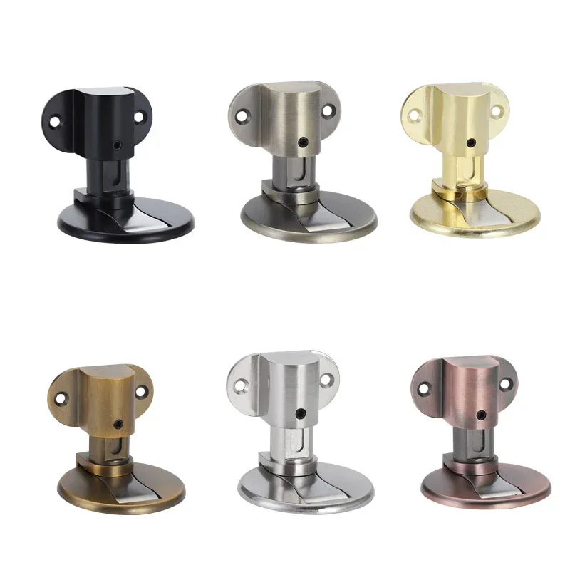 Magnetic Door Suction Punch-Free Door Stop Bathroom Anti-Collision Suction Invisible Bathroom Floor Stop Home Hardware