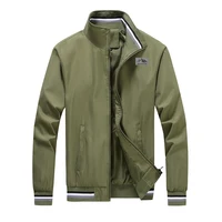Veste décontractée à col montant pour homme, printemps et automne, pour activités de plein air, coupe-vent, cyclisme, pêche, randonnée, extensible 6