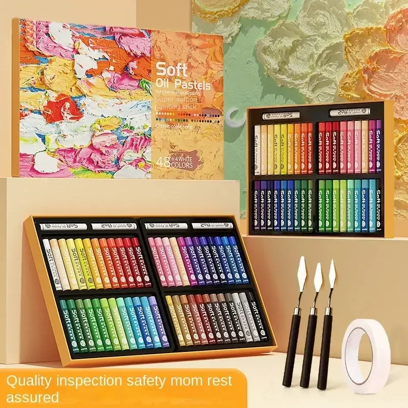 Non-toxic Student Graffiti Stick Super Soft Heavy Color Oil Painting Stick Set To Draw The Perfect Easter Decorations