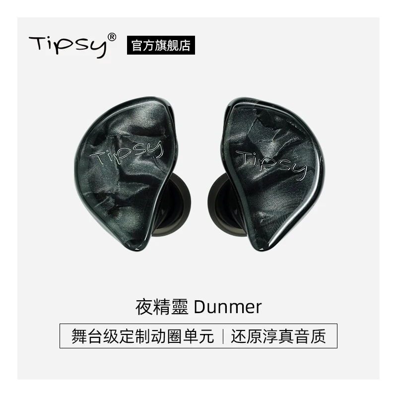 

New TIPSY Dunmer Night Elf In Ear HIFI Earphones Dynamic Wired Stage Performance Monitoring Ear Return