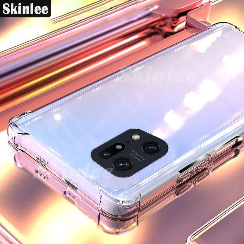 Skinlee For OPPO Find X5 Lite Transparent Case Official Original