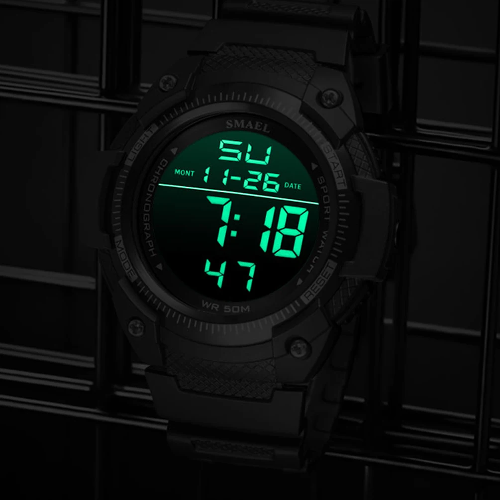 2024 Simple Male Sport Digital Watch Multi-functional Outdoor Timing Running Swimming Student Watch Functional Electronic Watch