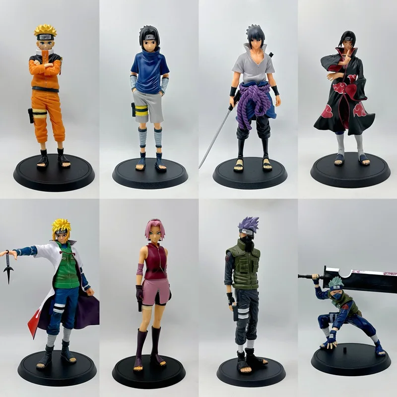 20+ CM Naruto Anime Character Figurines Ornaments Gift Set