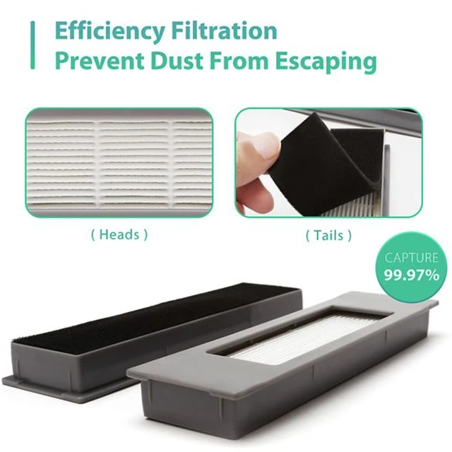 17Db Az Ecovacsok Számára Deebot Ozmo T8 Aivi Max T9 Sorozat N8 Pro Pro+ Fő Oldalsó Kefe Szűrő Mopszövet Porzsák - Image 3