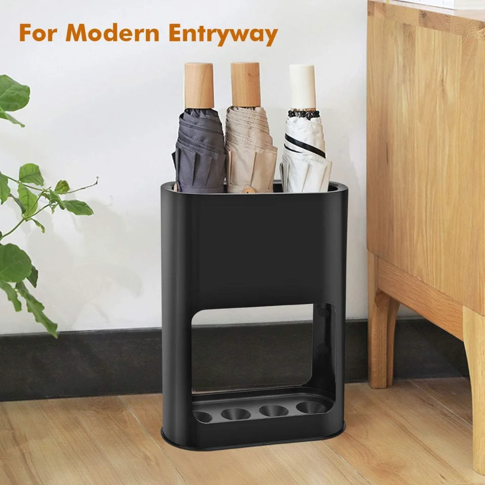 Freestanding Umbrella Rack with Removable Drip Tray