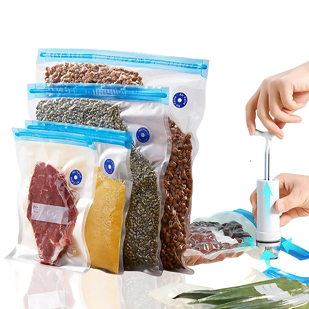 Food Vacuum Freshness Bag Refrigerator Sealing Compression 1-20PCS