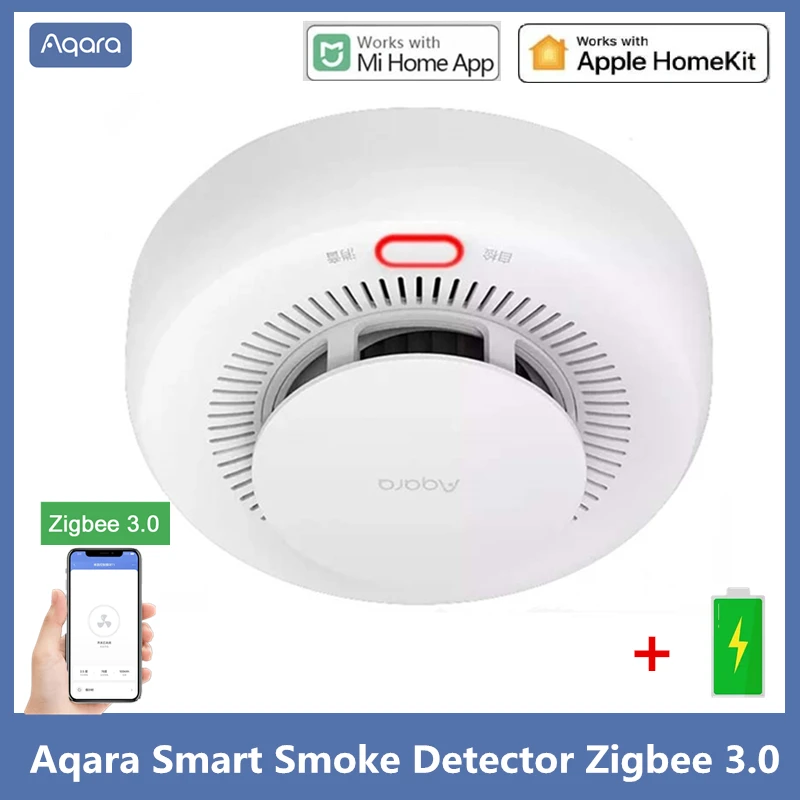 Aqara Smart Smoke Detector Zigbee Fire Alarm Monitor Sound Alert Home
