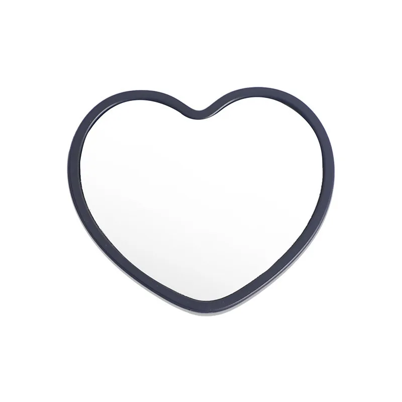 Heart Shaped Portable Mirror with Simple Design, Compact and Lightweight, Suitable for Travel, Home Decoration, Wedding Gifts