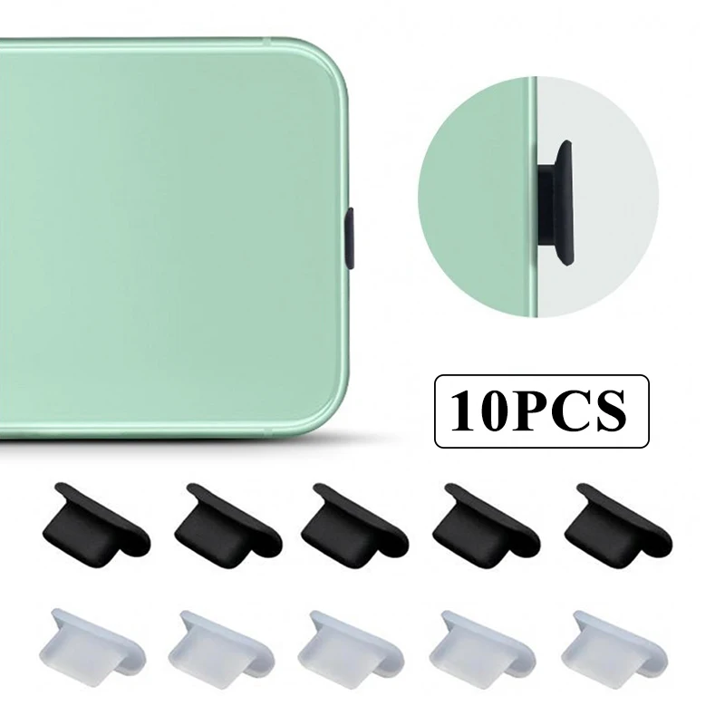 Dust Plug Silicone Port Stopper For Iphone 14 13 12 Ios Charging Port Plug Detachable Anti Dustproof Cover Protector Plugs Cap