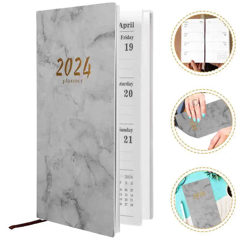 The Notebook 2024 Year Notepad Agenda Marbling Planning Handbook Business Daily Planner To Do List Notebook Writing Spanish