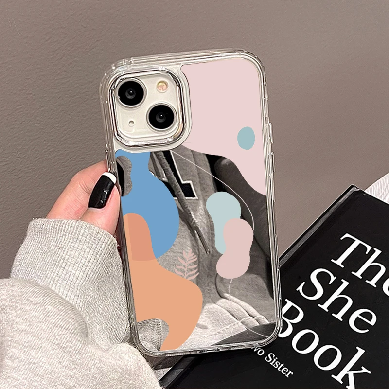 Luxury Mirror Plating Phone Case Mirror Phone Cover For iPhone Silicone  Reflex