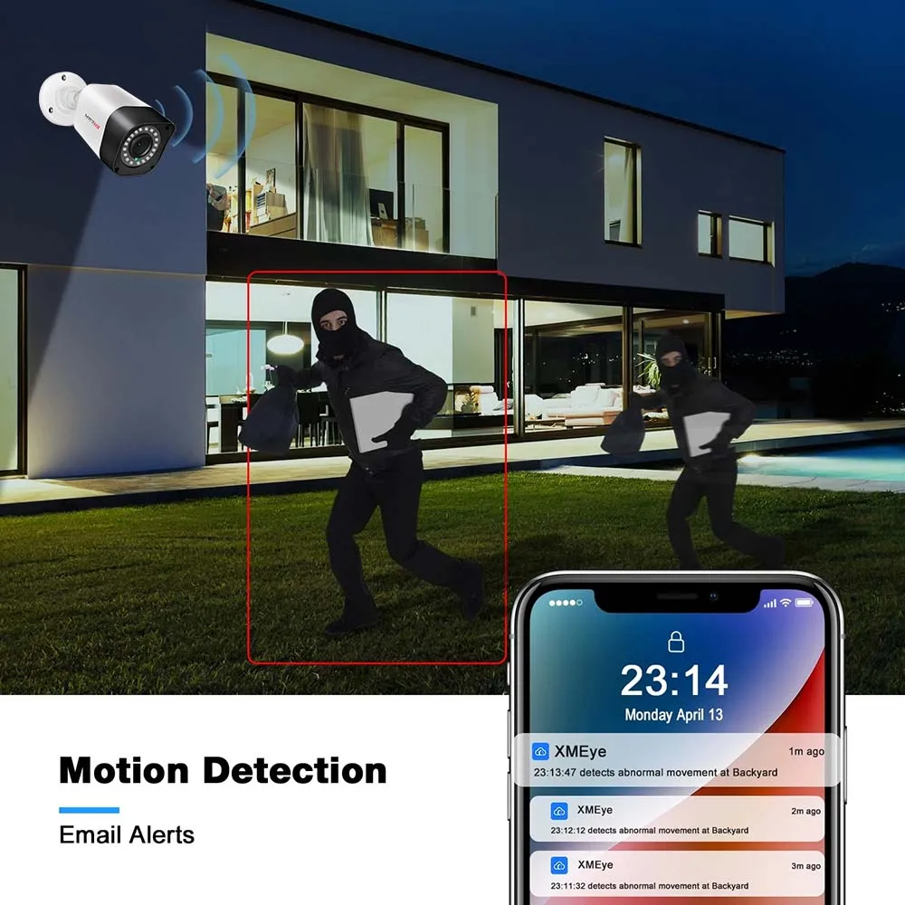 1080P 720P 보안 카메라 시스템 2MP/1MP AHD 키트 4CH 5in1 DVR 2PCS 비디오 감시 카메라 방수 야간 투시경