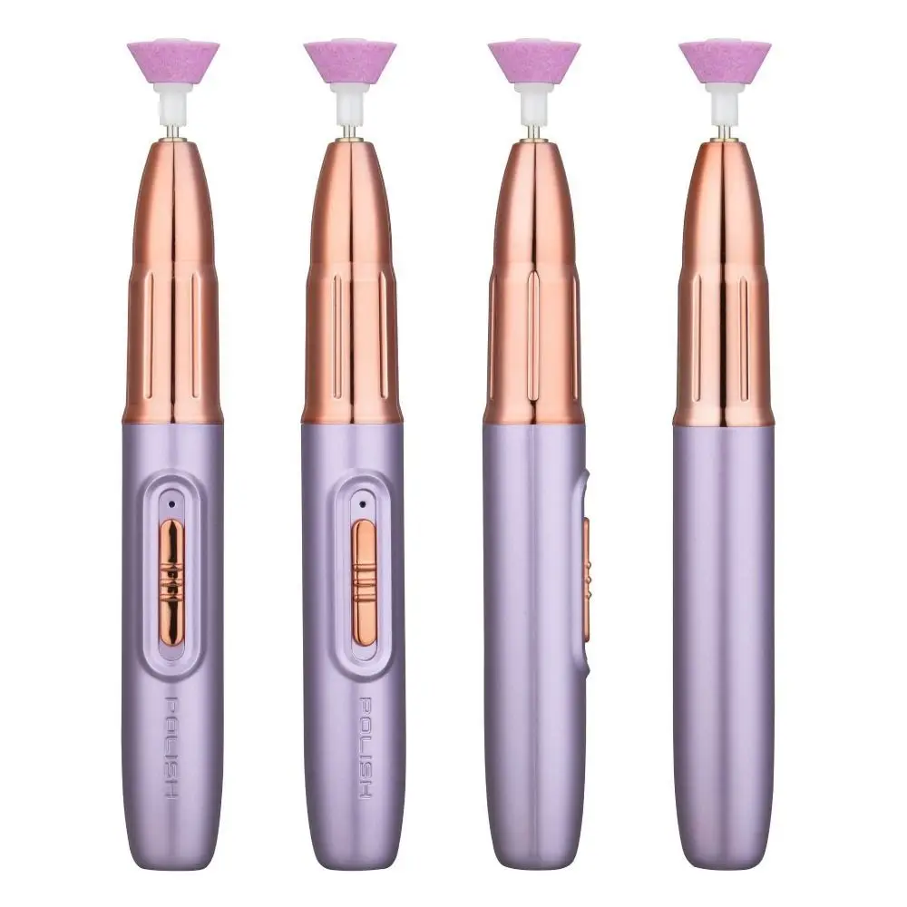 Portable Handheld Electric Nail Polisher Rechargeable Powerful Wireless Nail Dryer Low Noise Nail Grinder Kit for Beginners