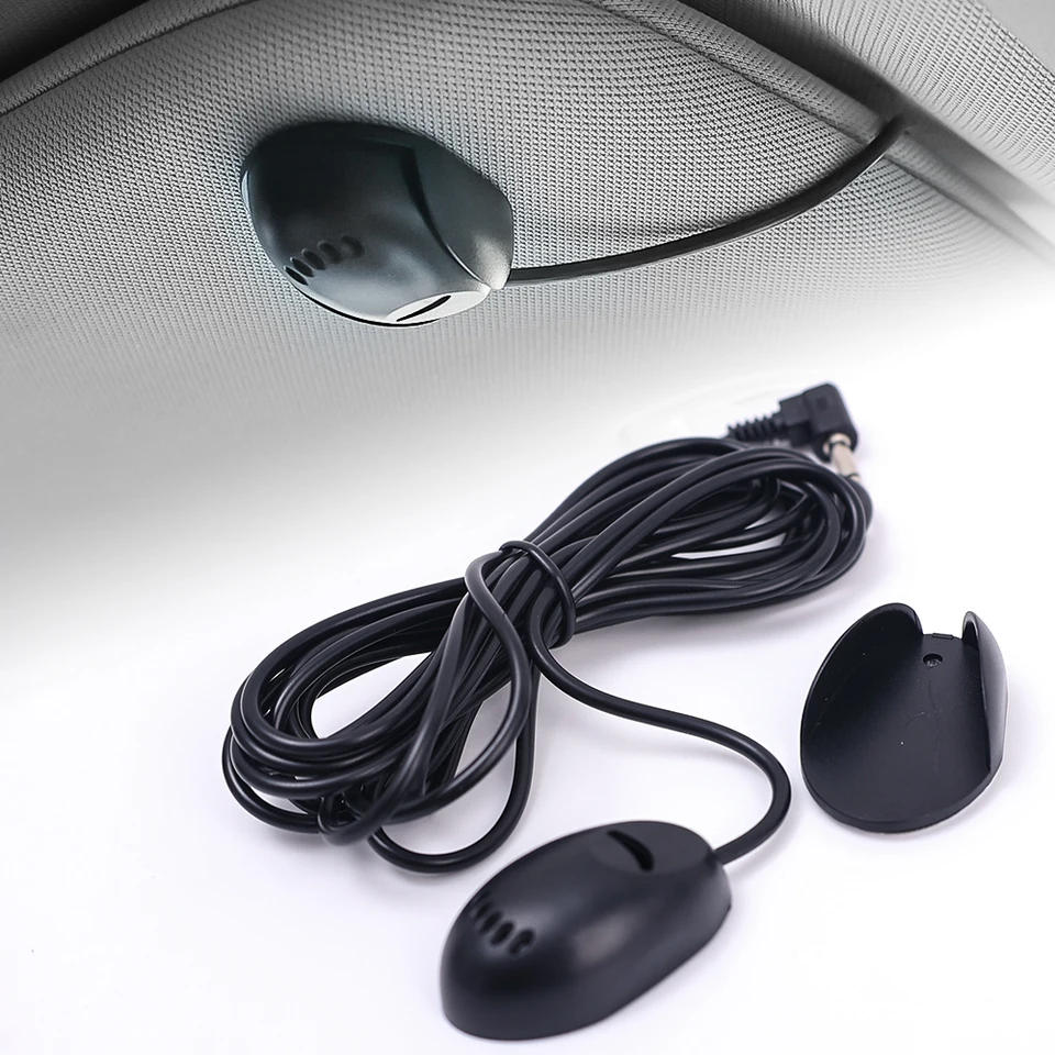 Microfono Esterno Per Autoradio - Con Spinotto 3,5mm, Cavo 3,5m, Riduzione Rumore - Per Chiamate E Audio