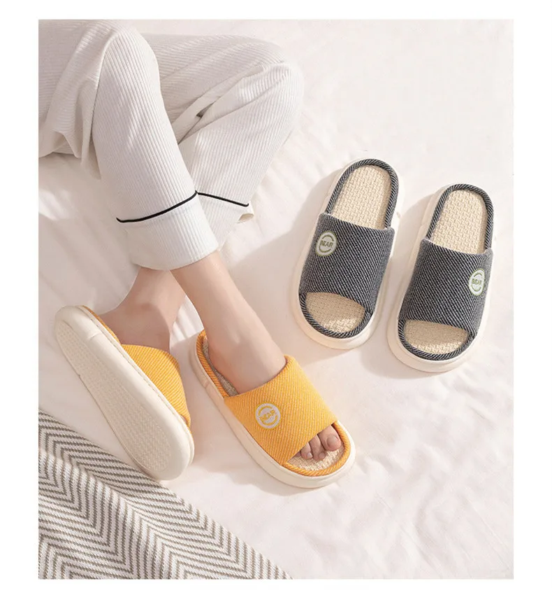 Breathable Open Toe Slippers - Non-Slip Indoor Slides for Men and Women