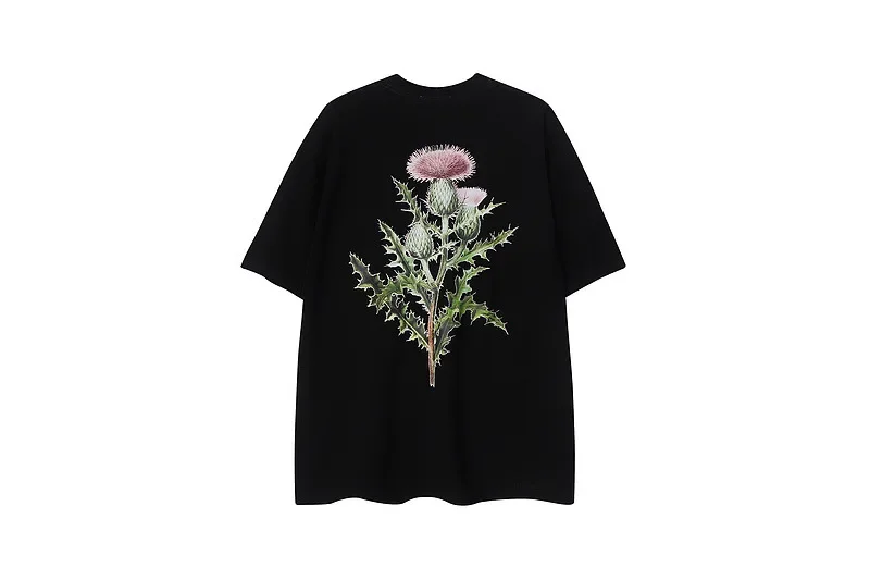 

2024 high quality Lanvin tide brand bunny printing logo round neck short sleeve T-shirt casual men and women couples wholesale