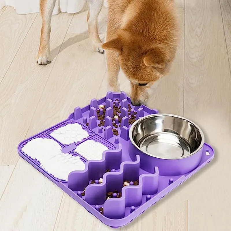 

Pet Supplies Multifunctional Suction Cup Licking Pad Slow Food Anti-Choking Cat Slow Food Bowl Dog Licking Pad Sniffing Mat