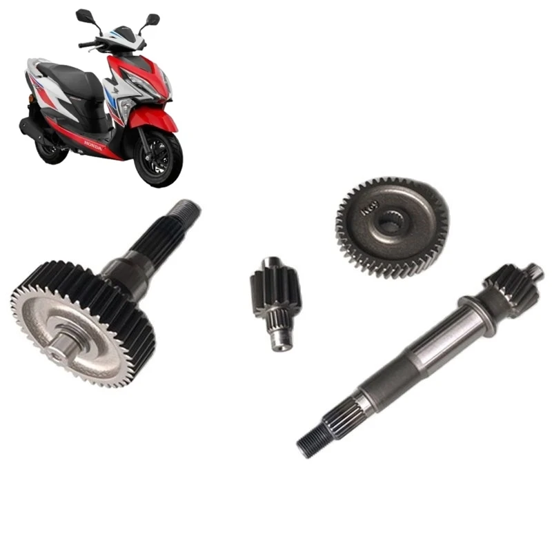 Caja de cambios de motor de motocicleta, engranaje trasero, eje