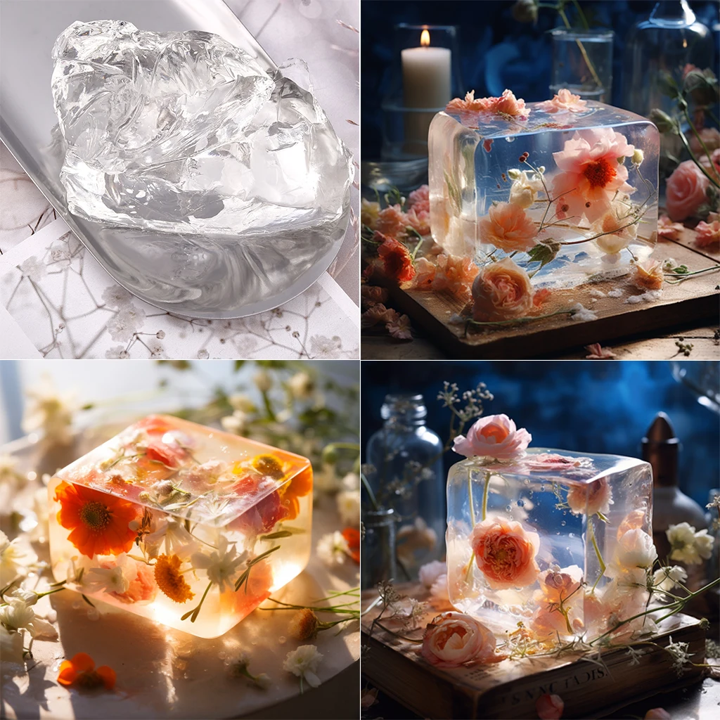 100g/Bag Jelly Wax Diy Candle Making Raw Material Transparent Color Wax Crystal Smokeless Supplies