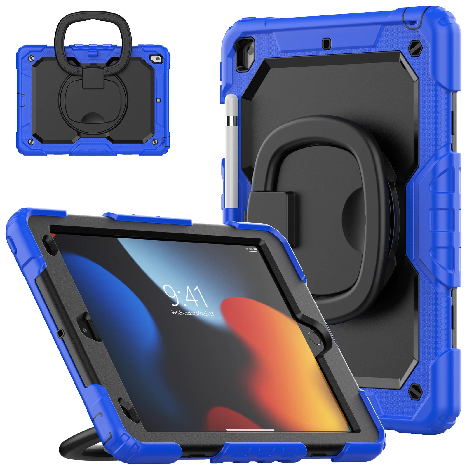 Heavy Duty Rugged Tablet Case with Kids Cover Protection