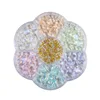 50pcs Ice Transparent Heart Changing Color Nail Charm Mixed Flat Bottomed Diamond Sequin Crystal Nail Charms Accessories 5