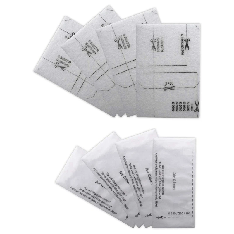 

6713110 Air Clean Filter For Miele Vacuum Cleaner Filter Mat With 3944711 Air Clean Filter Pack Of 40