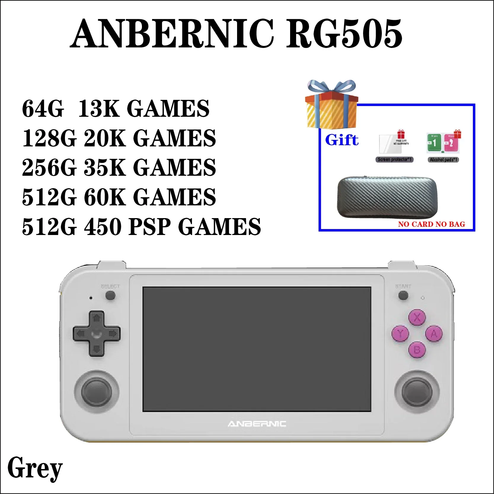 2023 New Anbernic Rg505 Handheld Console Game Android 12