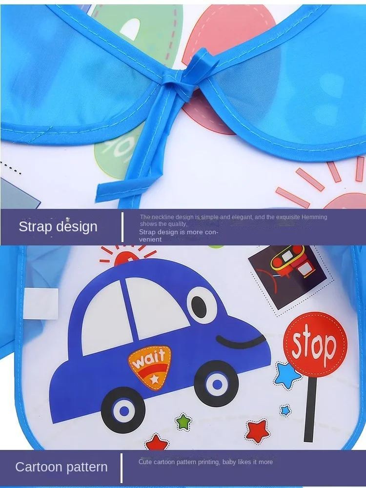 Baby Bib 1Pcs Cartoon Animal EVA Waterproof Baby Apron for Infant Feeding
