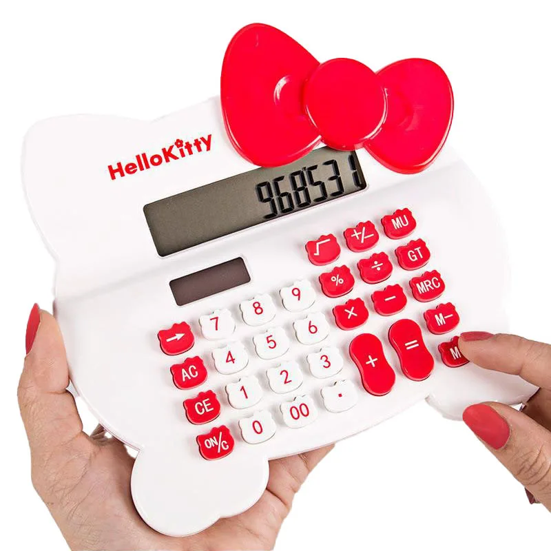 

Kawaii Sanrio Calculator Cute Hello Kittys Cartoon Anime Series Creative Calculator Office Supplies Stationery Gifts