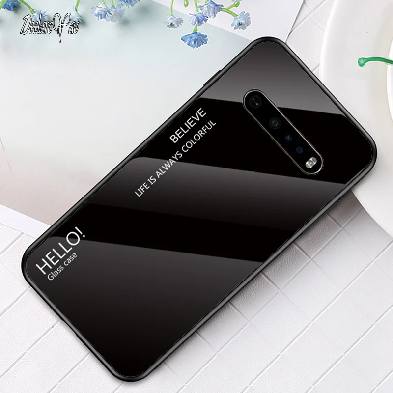 Per LG G8 Custodia in vetro sottile DECLAREYAO Lusso Ultra sottile Specchio rigido in vetro temperato Coque per LG G5 G6 G7 G8 G9 V60 Co_voghion.com
