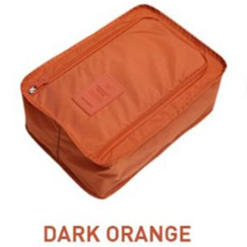 Orange shoe bag