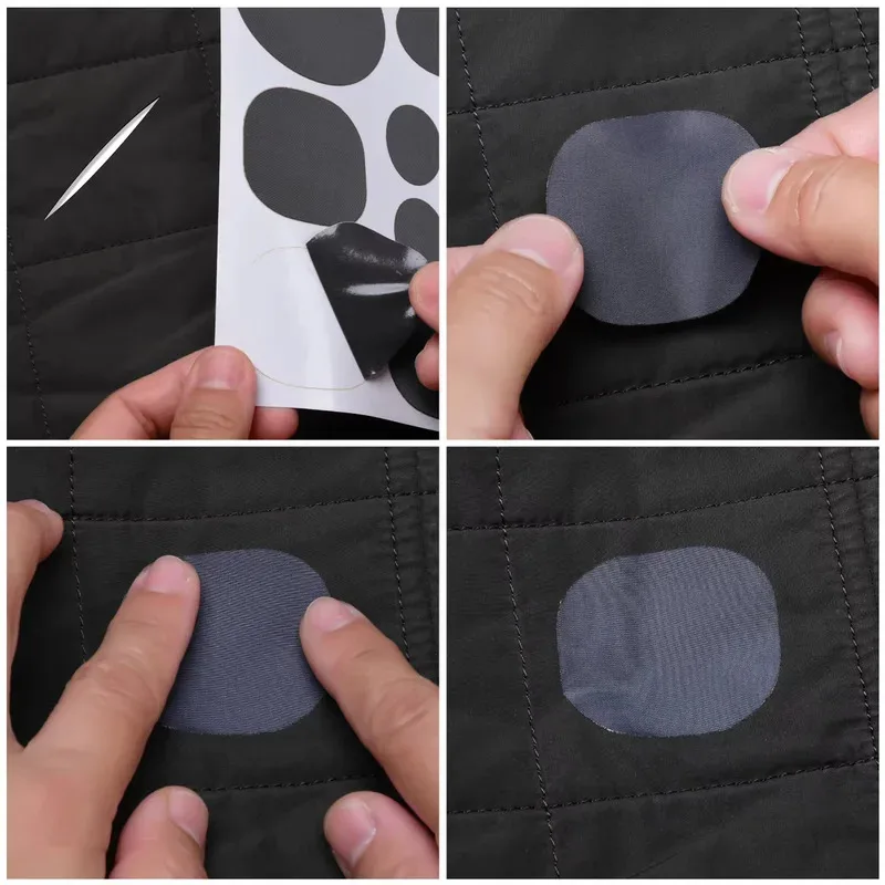 Waterproof Self-Adhesive Patches in Various Shapes Suitable for Repairing Down Jackets Pants and Clothing Washable Clothing
