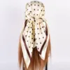 Summer new fashionable temperament wavelet dot 90CM large square scarf printed with fashionable square silk 3