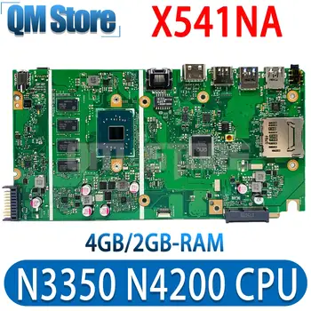 노트북 마더보드, X541N, 아수스 X541NA A541NA F541NA R541NA D541NA X541 메인 보드 N3350/N4200 4G/2G-RAM 용