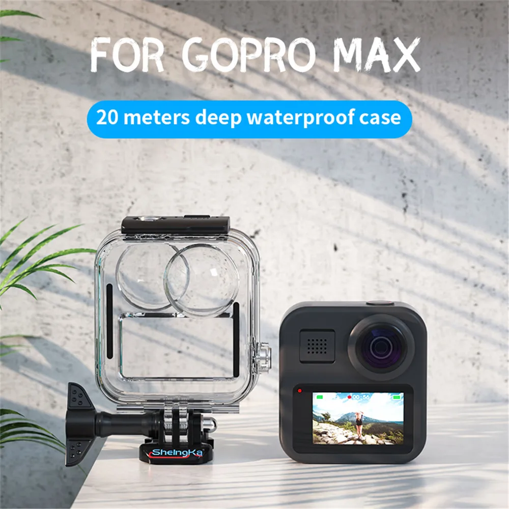 

New Waterproof Housing Case for GoPro MAX Diving Protection Underwater Dive Cover for Go Pro Max Camera Accessories