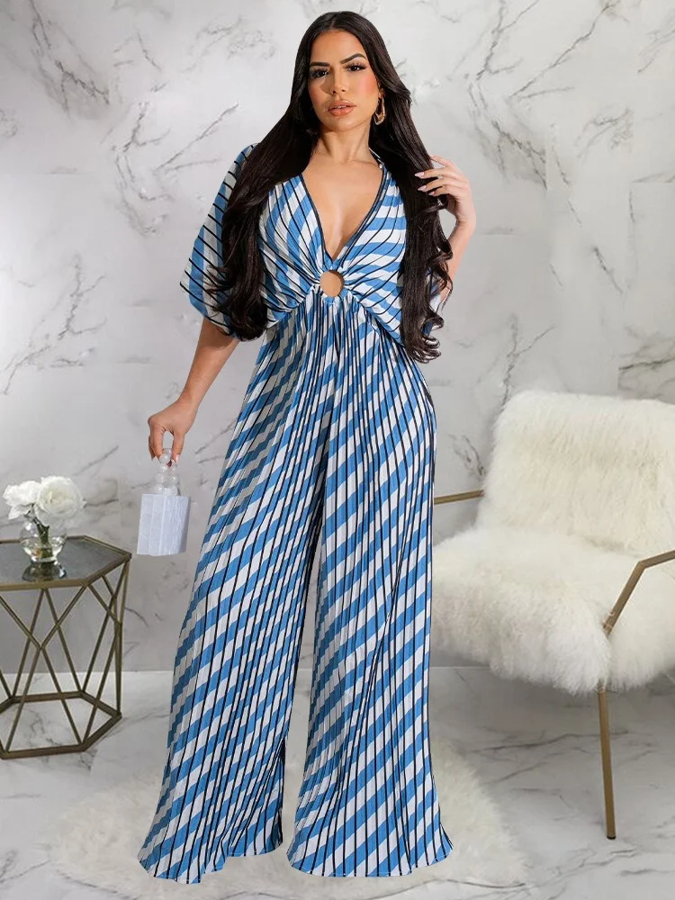 Wmstar Jumpsuit Women One Piece Outfit Clothing Printed Sexy Short Sleeve New Summer Casual Bodysuit Wholesale Dropshipping 2024