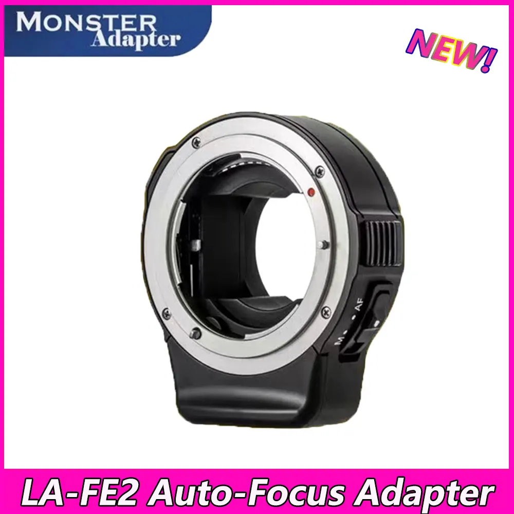 Adattatore Mostro La-Fe2-Adattatore Di Messa A Fuoco Automatica Per Obiettivo Nikon F Per Fotocamere Sony E-Mount, Con Doppio Motore Integrato