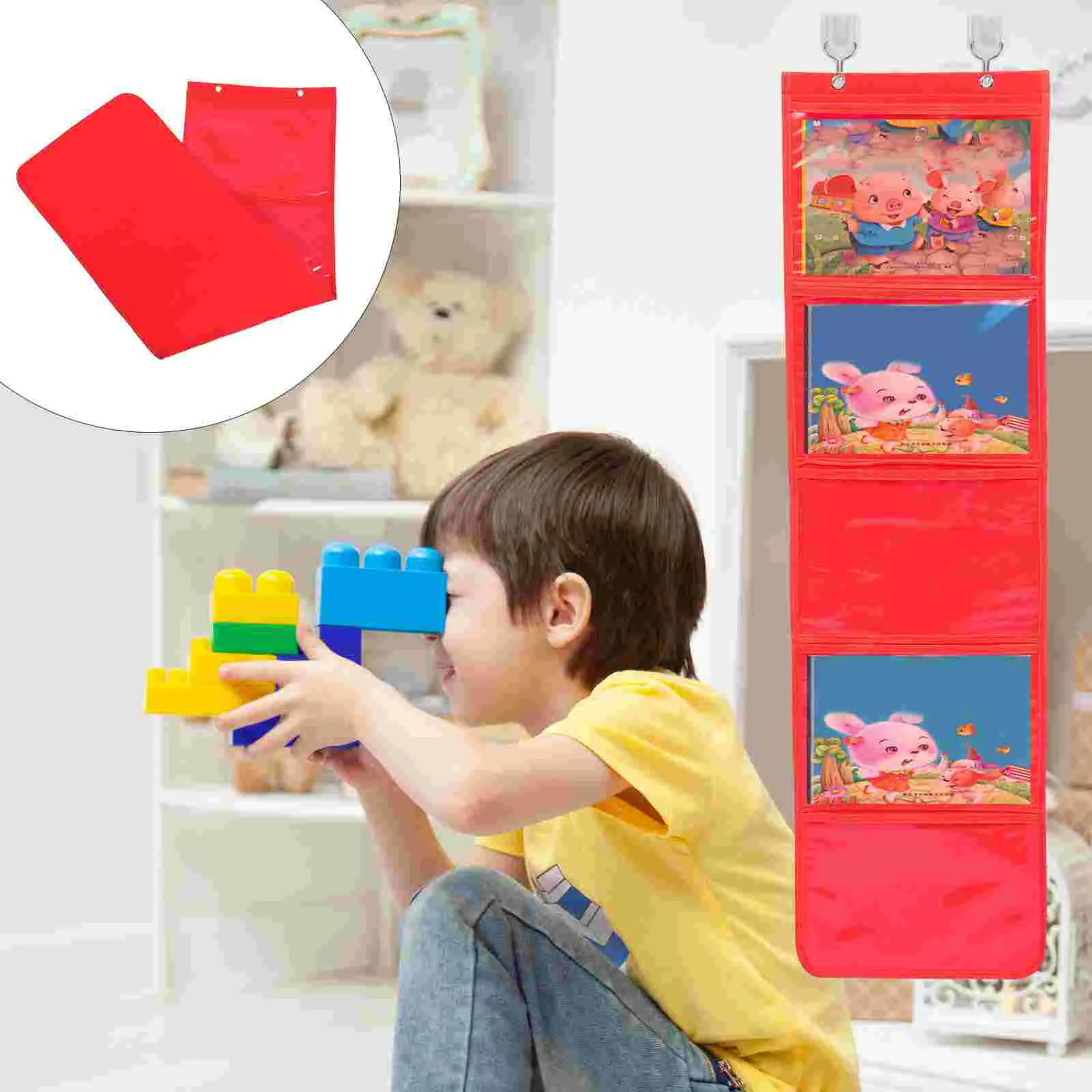 

Painting Hanging Pocket Painting Organizer Door Hanging Bag Works Display Bag