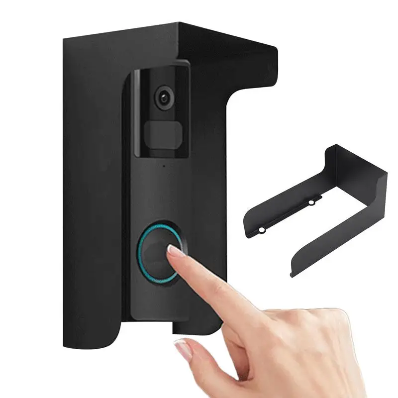 Doorbell cover ring doorbell protector waterproof anti-glare rain cover steel windproof door bell cover doorbell weather-blocking