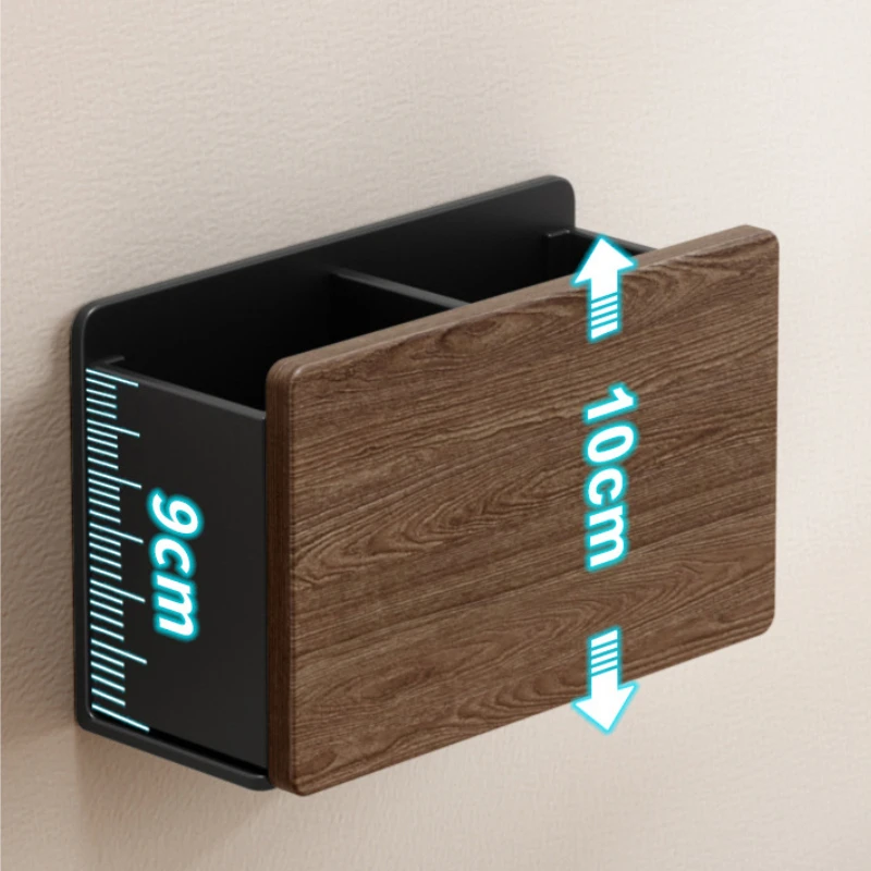 Desktop Remote Control Storage Box, Sundries Box, Pen Holder, Stationery, Makeup Brush, Bathroom Shelf, No Punch 6