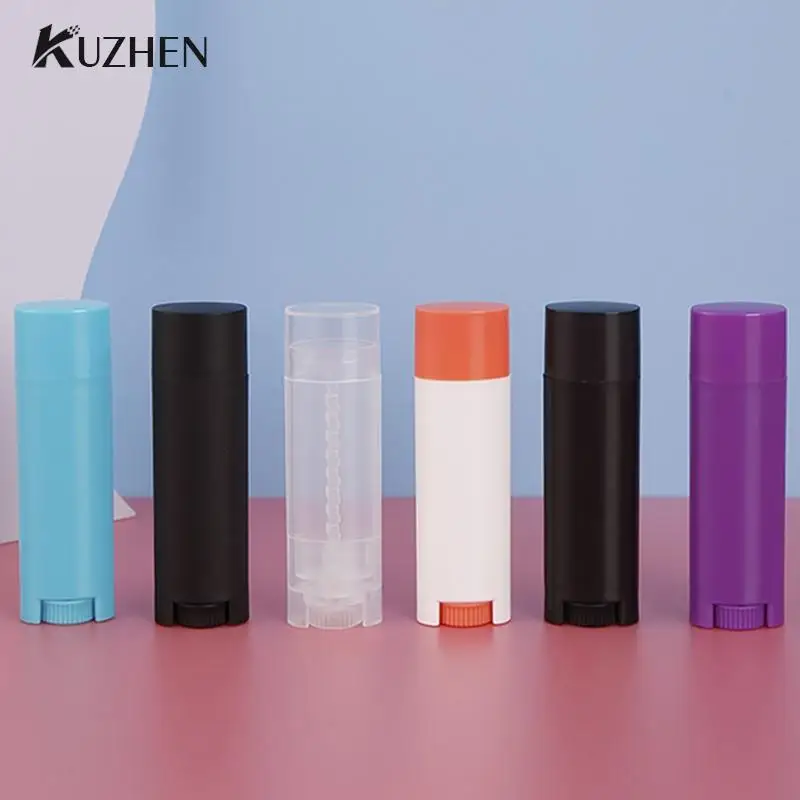 

1Pcs Empty Refillable Bottle 4.5g Plastic DIY Lipstick Lip Balm Tubes Portable Cosmetic Deodorant Containers For Travel